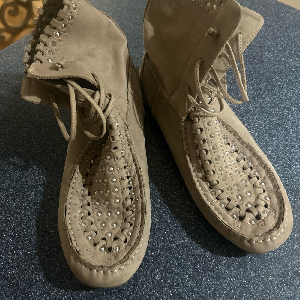 Women's Sam Edelman Studded Lace-Up Boots